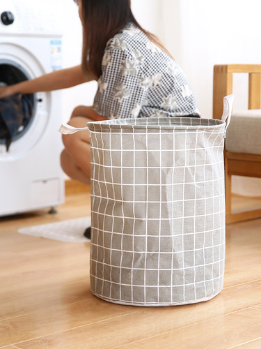 Cartoon foldable dirty clothes fabric cotton and linen storage bucket animal toys waterproof home household basket clothes dirty clothes basket