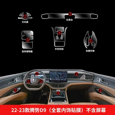 Interior Decoration Supplies 25 — Car interior film - 22-23-denza-d9-full-set-of-interior-film-does-not-include-screen