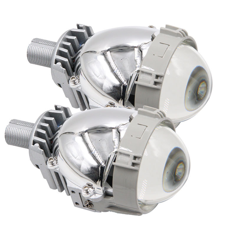 Fabricante nuevo 2,8 pulgadas LED lente de doble luz Super brillante foco de lejos y cerca de la luz integrada 45W faro de la linterna del coche