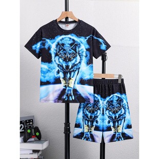 I 78028 3D Print Youth Sport Kids Set ӡ��ͯ�b���b