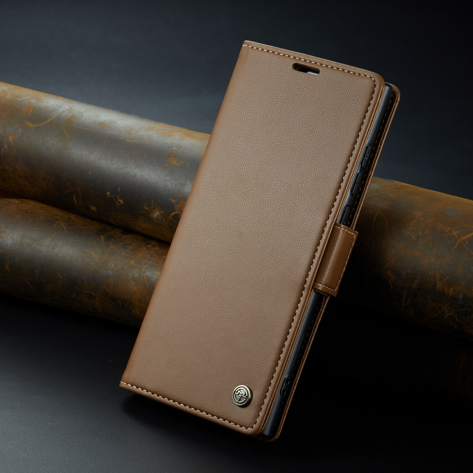Capa de couro flip com rfid para samsung galaxy s23 ultra a54 a14_voghion.com
