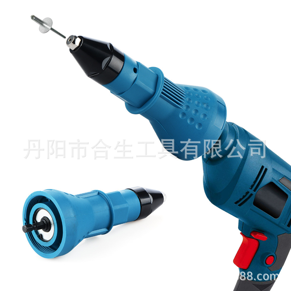 Transfronteriza pistola de remache accesorios de taladro eléctrico tuerca remachado núcleo tirando herramienta de conversión conjunta hardware