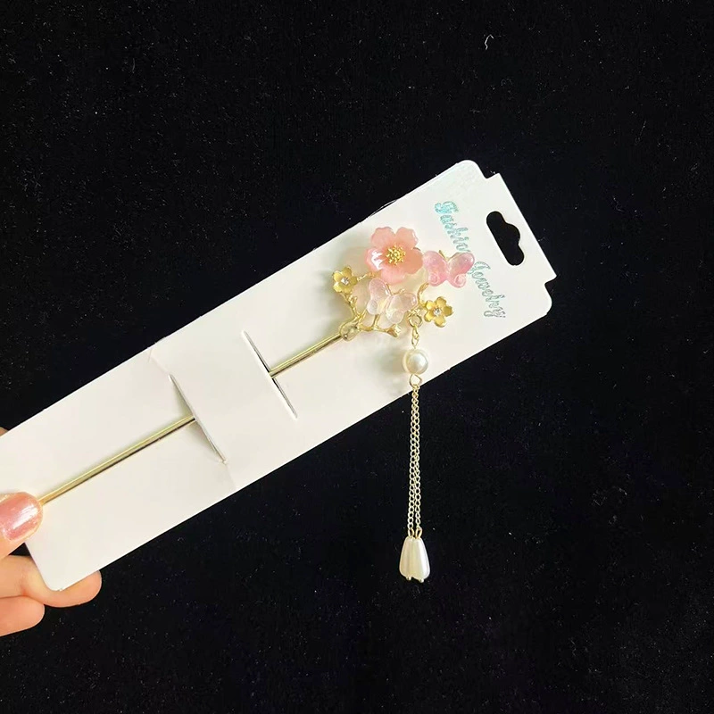 Hairpin Hanfu заколка для волос, орхидея цветочный декоративный аксессуар для волос, простая элегантная китайская стиль