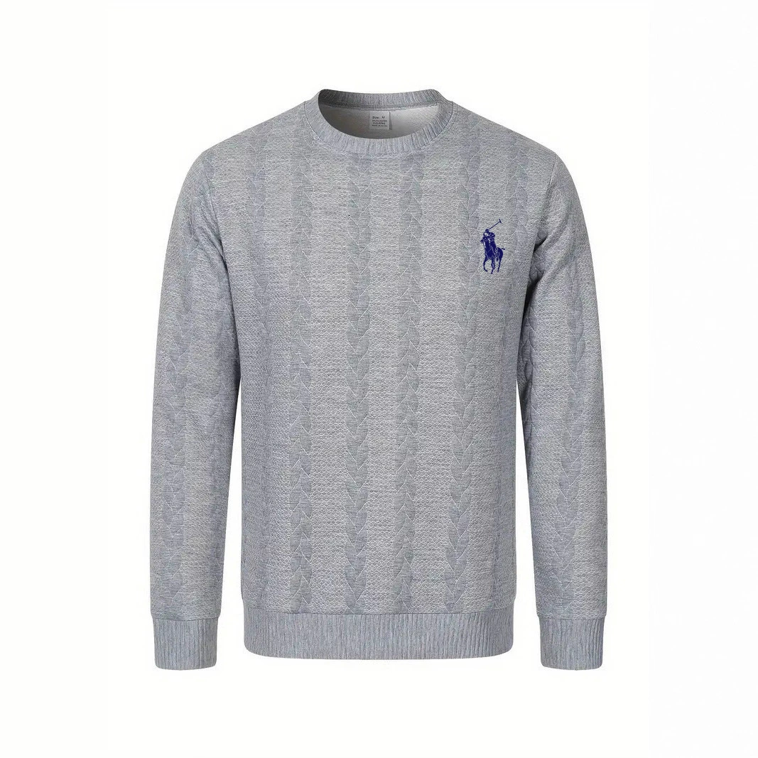 Весенне-осенняя мужская толстовка 2023 года, новый стиль пони, красивый свободный трикотаж в корейском стиле с длинными рукавами, модная мужская одежда