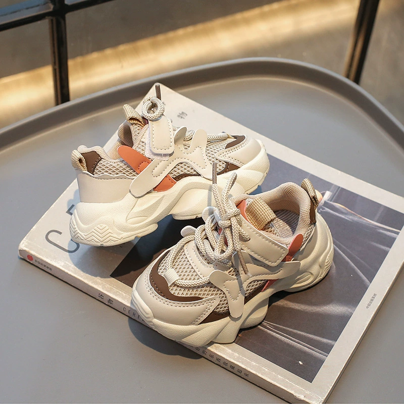 Sports shoes for boys, breathable children's footwear, autumn