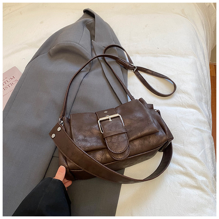 estilo coreano simple relajado hombro brazo bolsas de estilo de estilo de estilo de transporte 2026 primavera nuevo bolsas de almohada diarias image 9