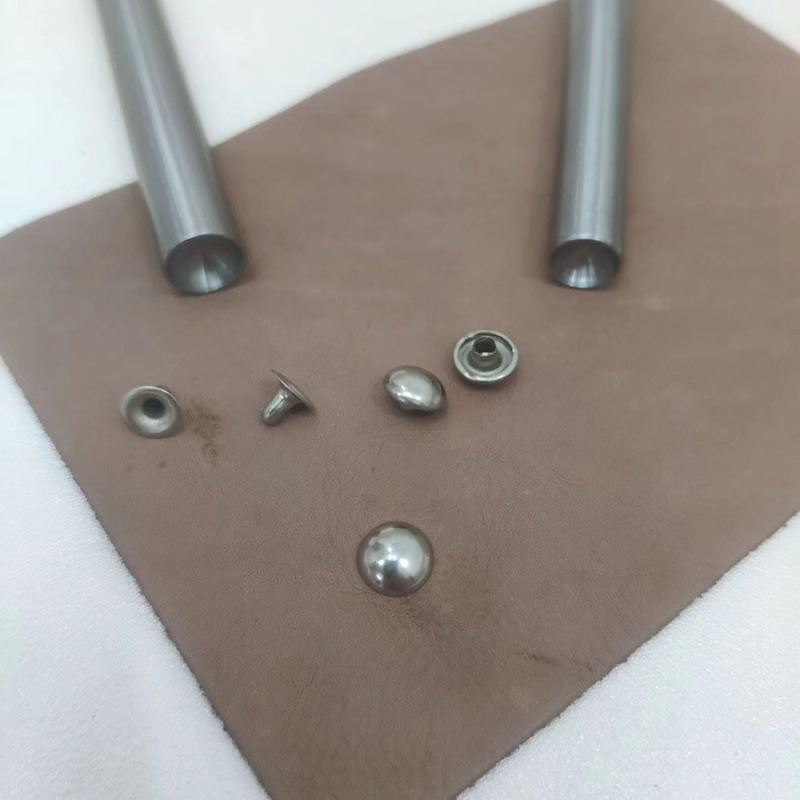 수제 버섯 펀치, 둥근 버섯 못, 반원형 리벳 설치 도구, 펀치, 못 스트라이커, 핸드 노크 펀치