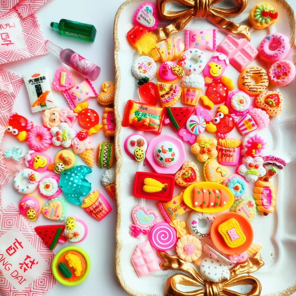 Разнообразные неповторяющиеся миниатюрные продукты питания и игровые слепые сумки из смолы DIY продовольственный супермаркет мини-напитки маленькая бутылка модель украшения