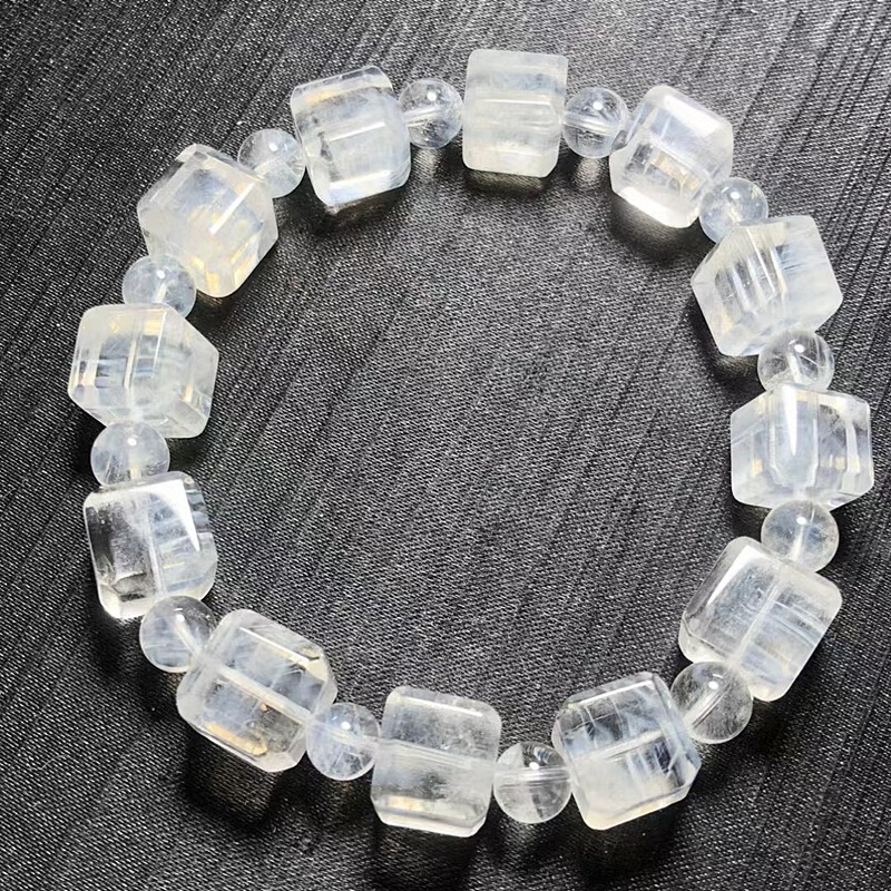 Original stone blue needle sugar vision crystal bracelet hima white crystal blue string angel feather jewelry gift