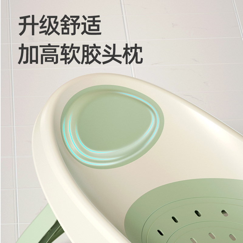 Soporte de baño de bebé con sensación de temperatura, soporte de baño de bebé, soporte de baño de red de baño para recién nacidos antideslizante, soporte de baño para sentarse y acostarse transfronterizo