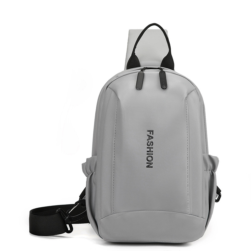 Bolso de pecho multifuncional para hombres, gran capacidad simple y ligera, película de envoltura de hombro, ocio, multifuncional, mochila de viaje al por mayor.
