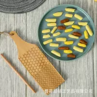 Бамбуковая панель для натирания макарон, бытовые кошачьи уши, кунжутная лапша, домашняя панель для натирания макарон, разделочная доска