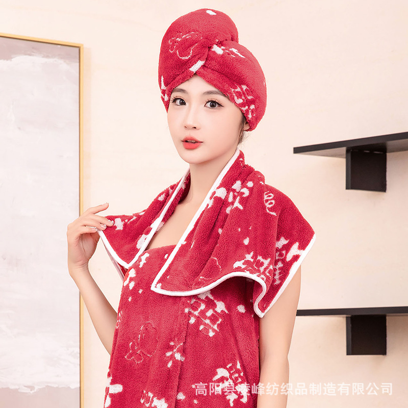 결혼식 붉은색 웨딩 타월 신부 결혼 선물 신혼부부를 위한 답례 선물 한 쌍 결혼 지참금 공급