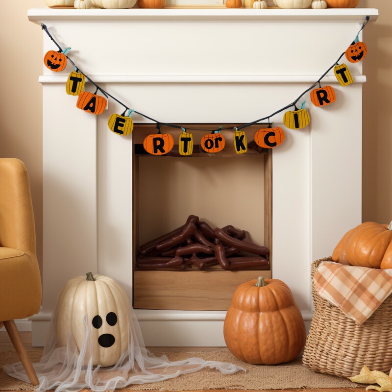 在庫あり卸売ハロウィンファブリックオーナメントパーティーデコレーションフラッグカボチャランタンハロウィンペンダント発光ゴースト|undefined