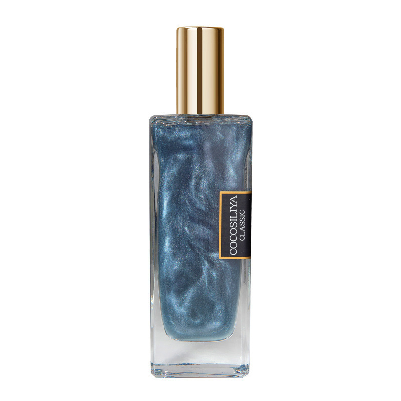 Perfume de arena líquida dorada COCOSILIYA, transmisor en vivo por celebridades de internet, para hombres y mujeres, fragancia fresca de larga duración, perfume ligero para estudiantes, venta al por mayor.