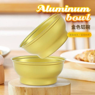 鑫盛工厂可定制 180ml 食品级铝箔小金碗 可高温蒸煮佛跳墙包装碗