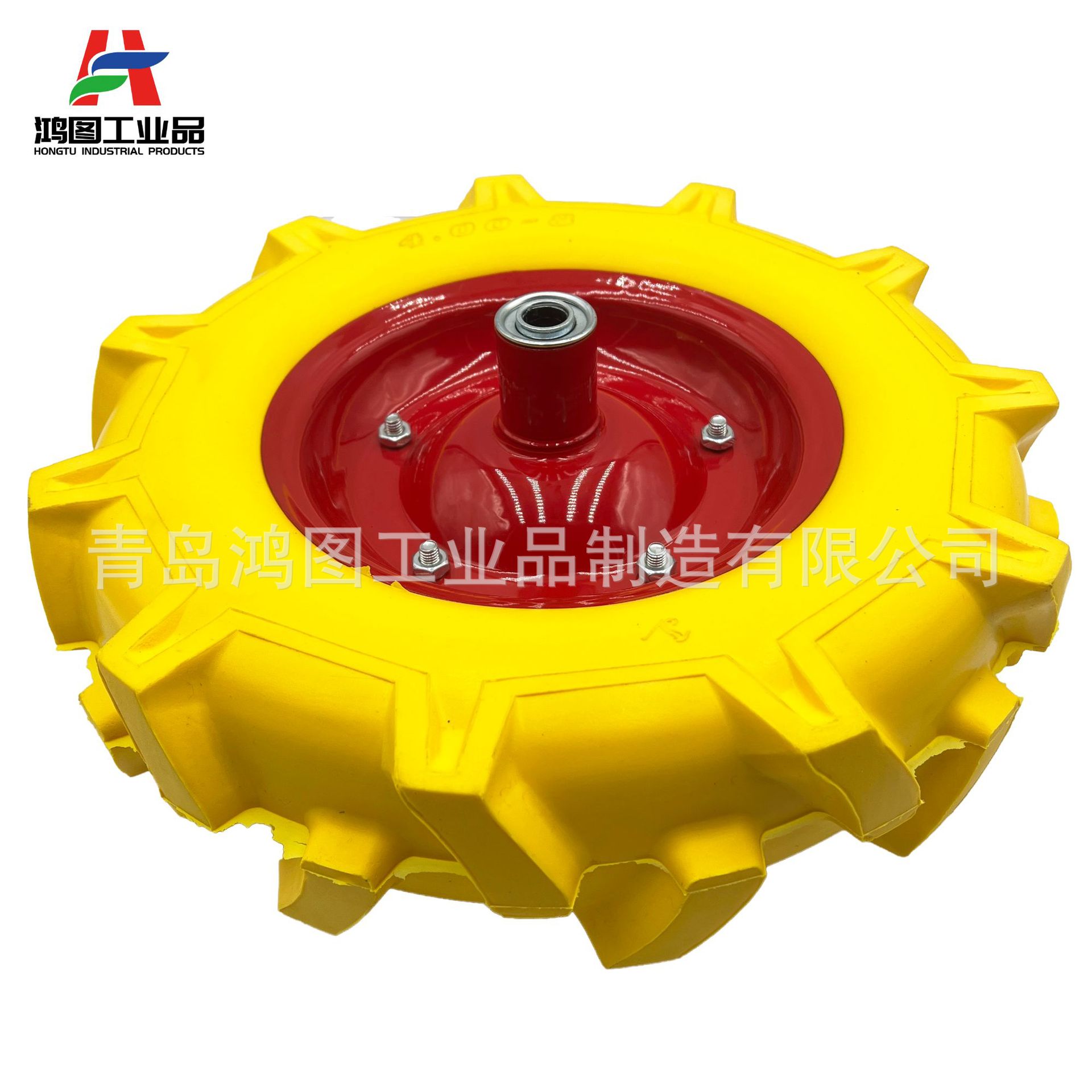 16寸4.80、4.00-8人字纹PU发泡轮 (4)