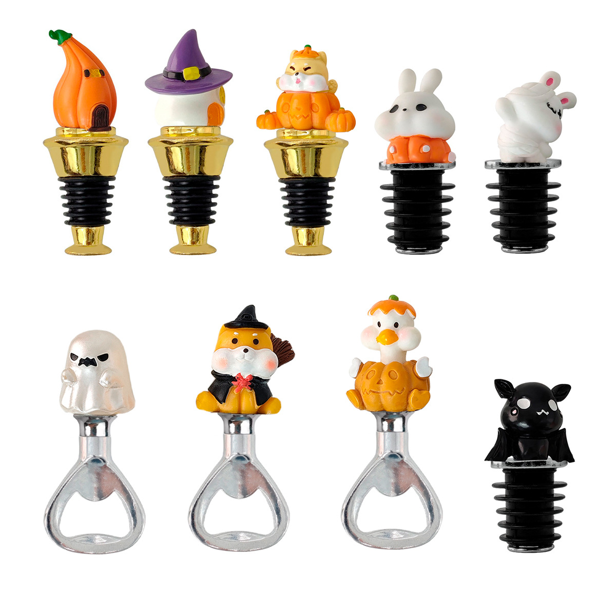 다양한 성병 오프너 캡 오프너 병 스토퍼 와인 마개 병 캡 와인 캡 창조적 인 다기능 할로윈