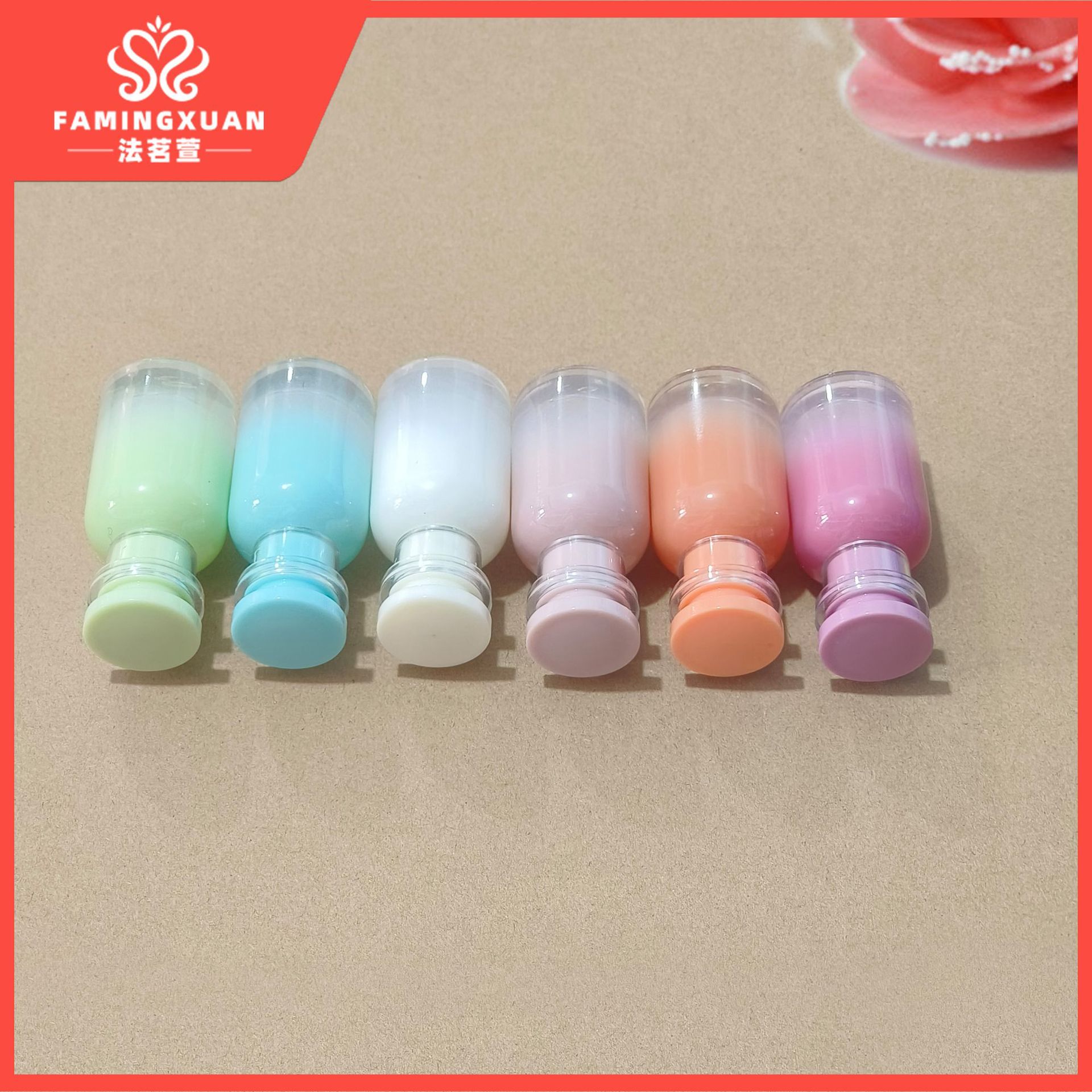 Faimingxuan sub-embalaje botella vacía botella de perfume a granel de vidrio 30ml botella vacía de perfume de aerosol de vidrio de color caramelo