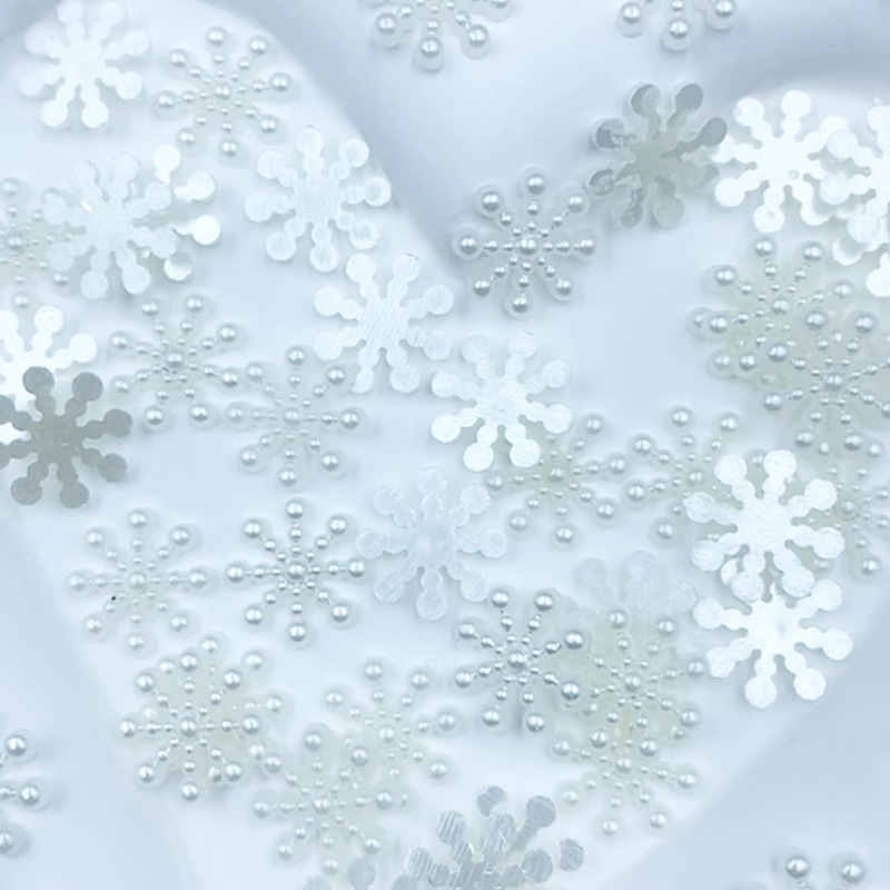 Abs Imitation Pearl Flats Bottom Half Face Snowflake Cute Ktdiy Hairpin Hair Accessories Bracelet Beaded Christmas Decoration Accessories Abs Imitation Pearl Flats Bottom Half Face Snowflake Cute Ktdiy Hairpin Hair Accessories Bracelet Beaded Christmas Decoration Accessories