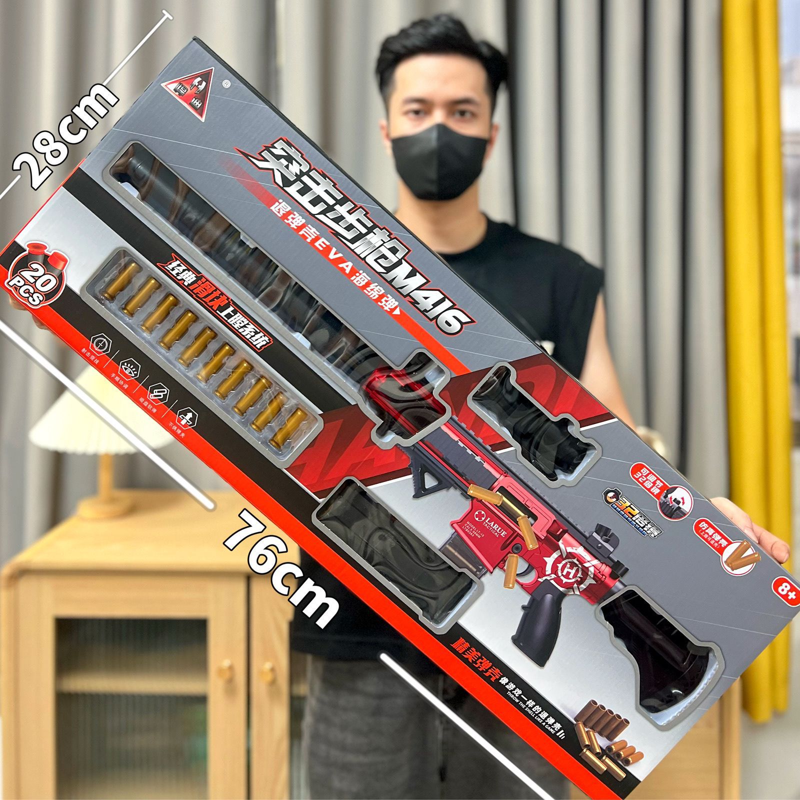 Caja de regalo grande pistola de bala blanda 98k juguetes de pollo AWM juguetes de francotirador M416 modelo regalo para niños