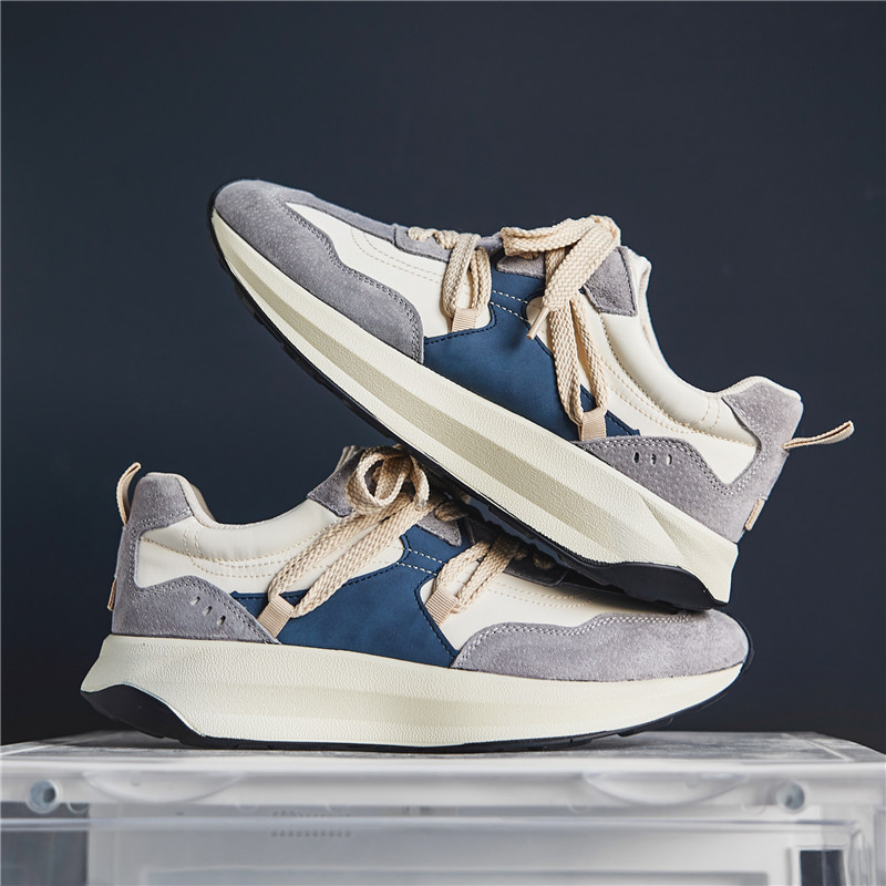 2023 Spring New Cross-Border Men's Casual Retro Dad Trendy Shoes Lightweight Breathable Trendy Popular Forrest Gump Men's Shoes