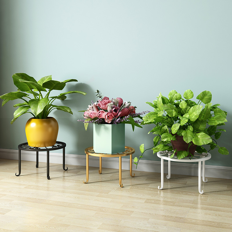 Export Labeling - Flower Stand Living Room Floor-Standing Balcony Indoor Home Iron Desktop Pothos Hanging Orchid Cut Out Flower Stand