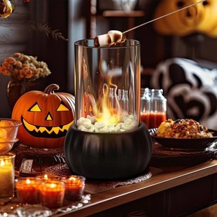 Modern Metal Stove Black Portable Real Fire Fireplace Desktop Alcohol Fireplace Indoor Outdoor Stove Cross Border Wholesale