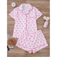 R 67510 Bow Print Pajama Set ������ӡ��˯��������ͨ�¿�����