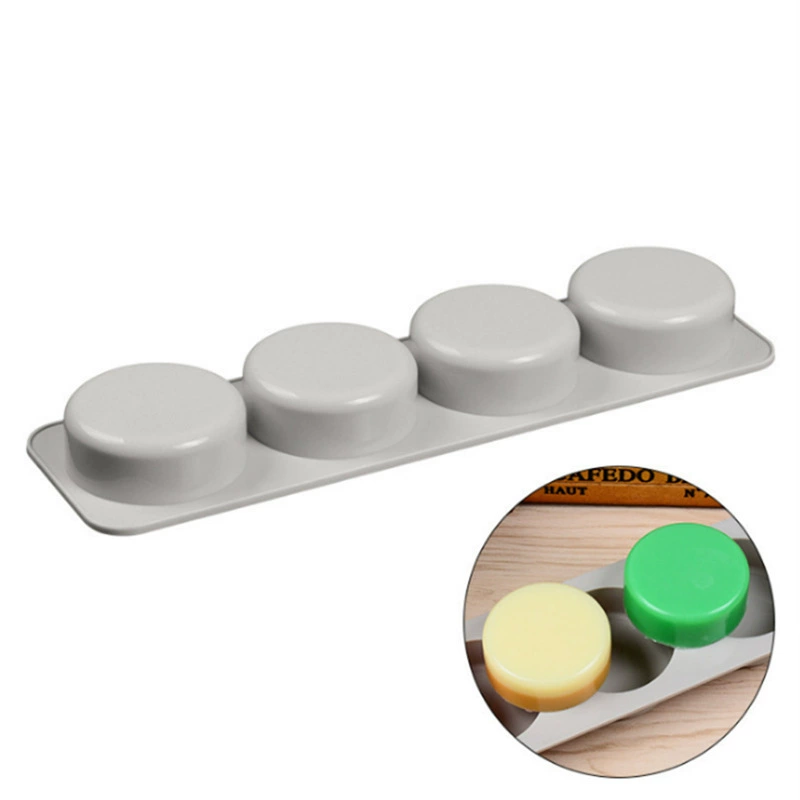 Round handmade soap, soap mold, mousse, square silicone mold