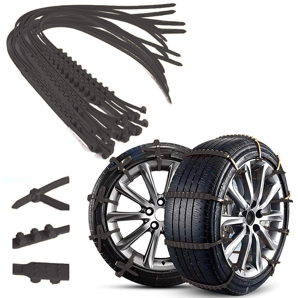 Tire anti-skid chains, off-road vehicle tire anti-skid straps, emergency escape straps for snow and mud, universal wheel anti-skid straps