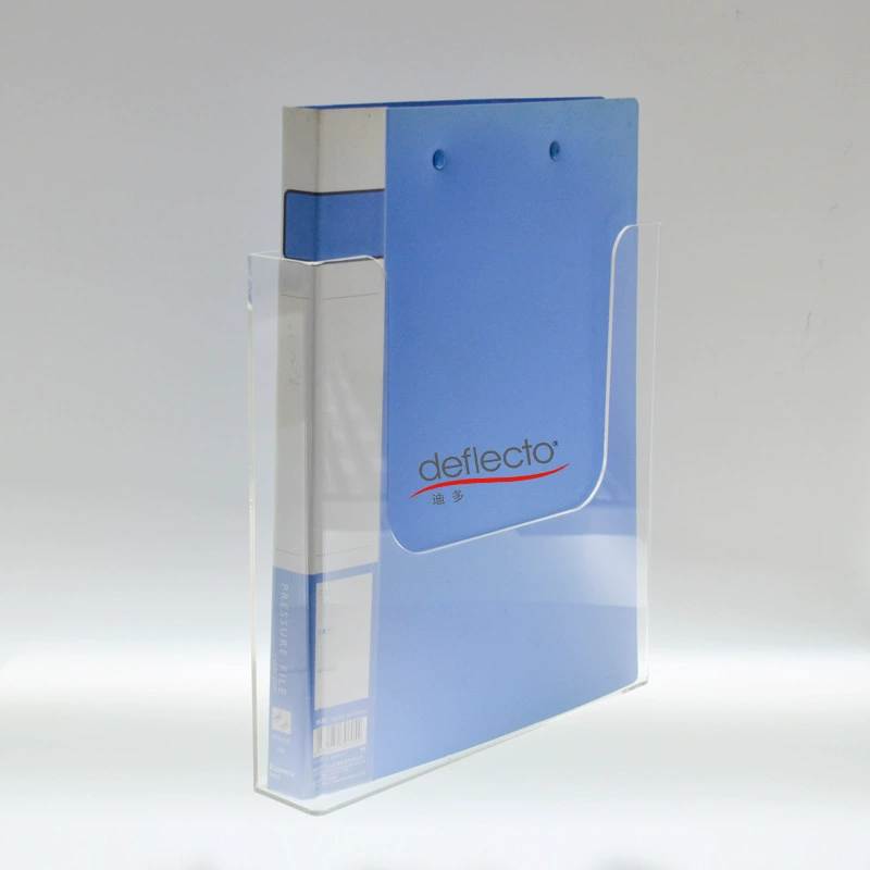 Настенная акриловая стойка для хранения файлов, оргстекло, настенный дисплей данных EX-10L