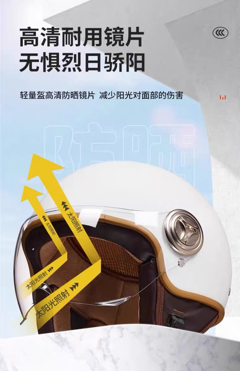 Foreign Trade Specializes in Supplying National Standard Electric Motorcycle Helmets, Four-Season Unisex Half Helmets, Autumn and Winter Warm and Safe Retro Harley Helmets