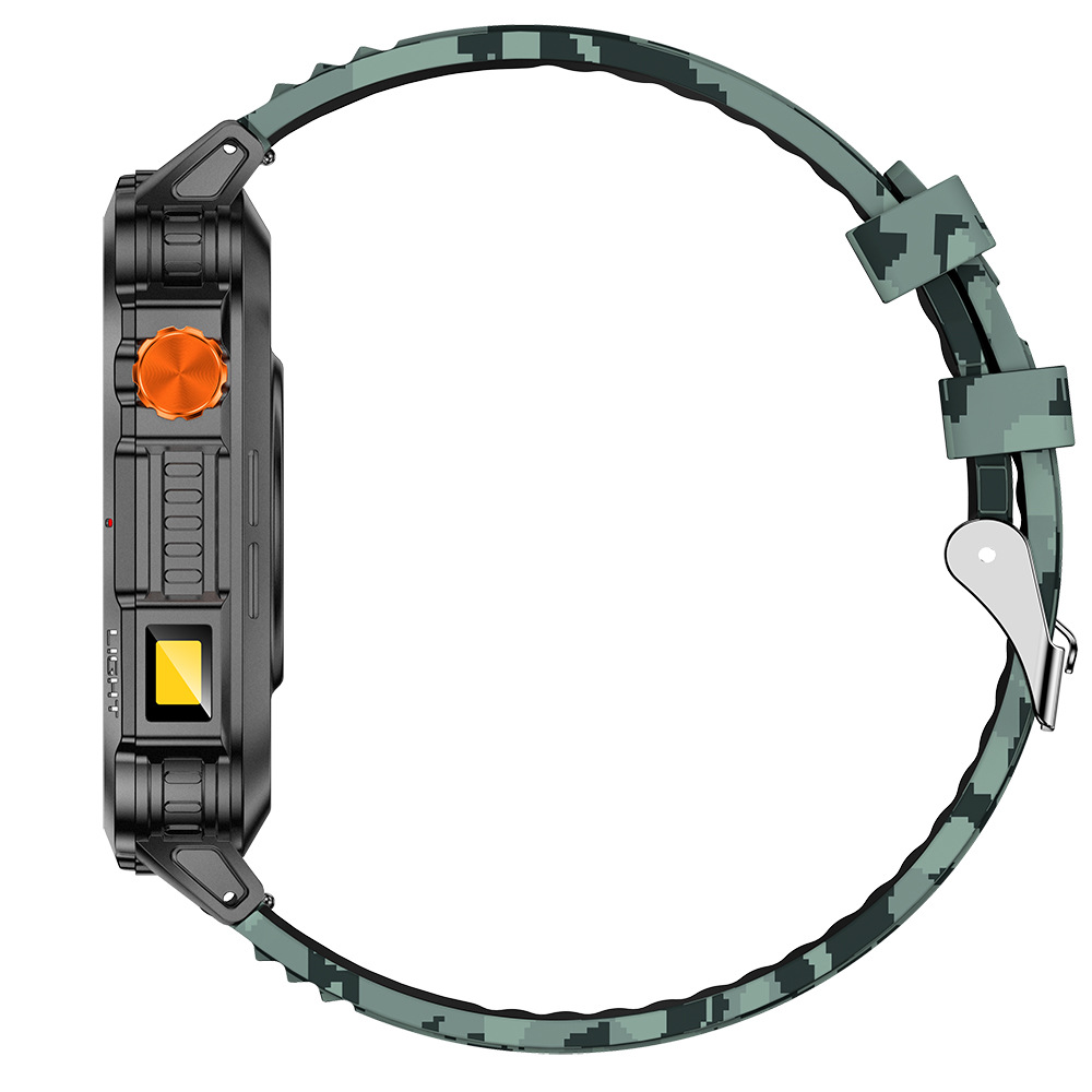 Montre connectée étanche avec batterie haute capacité de 1100 mA, podomètre, fréquence cardiaque et fonction Bluetooth, idéale pour le sport et les appels._voghion.com