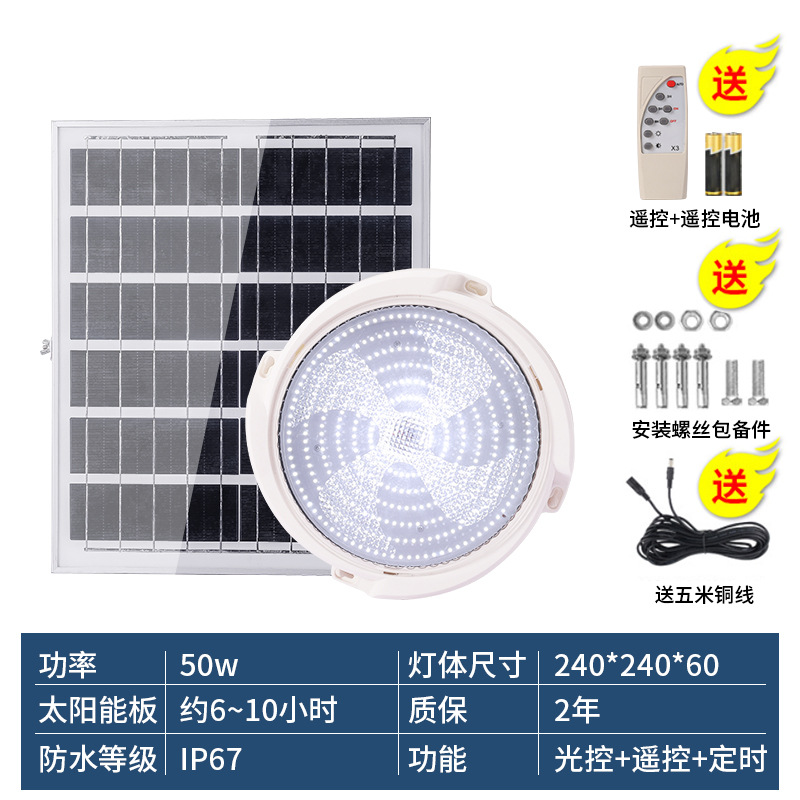 Comercio electrónico transfronterizo lámpara solar lámpara de techo solar lámpara de interior solar pasillo solar lámpara de pasillo htt