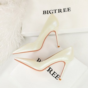 3391-9 Vintage European and American Style Elegant Banquet High Heels Women's Shoes Slim Heels Super High Heels Sha