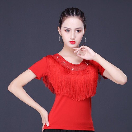 Square dance short-sleeved top S66