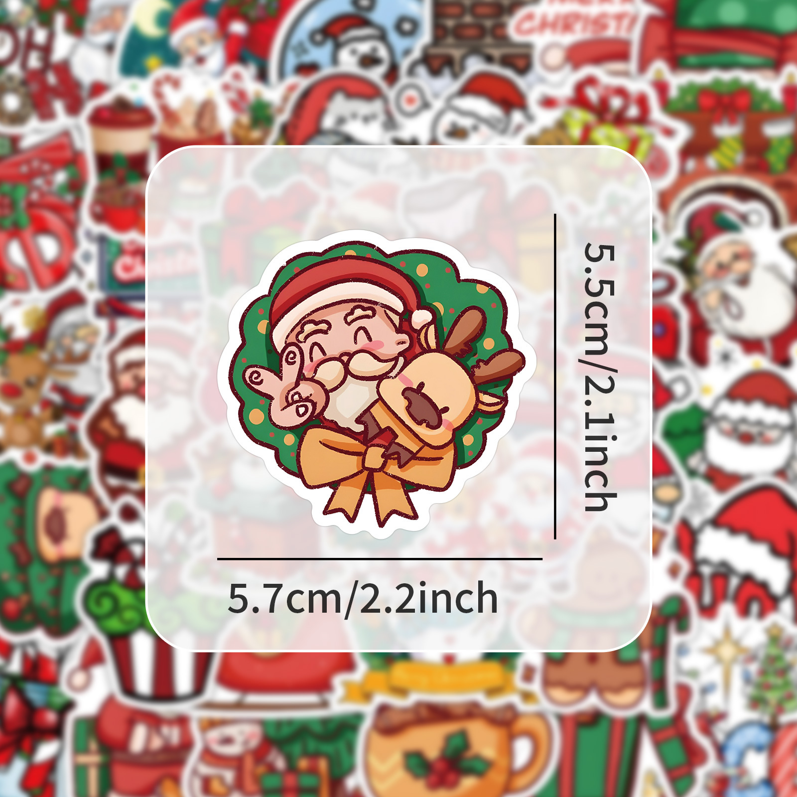 Χριστούγεννα. Υπέροχα Χριστουγεννιάτικο Δέντρο Άγιος Βασίλης Χιονάνθρωπος PVC Χριστούγεννα. Σχολείο Εξαρτήματα Κόμματος display picture 3