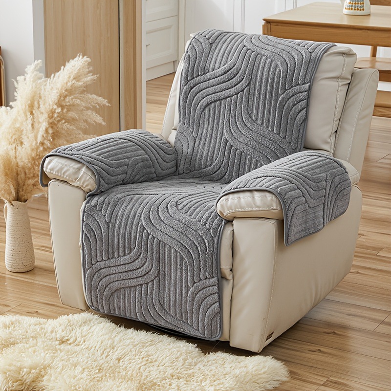 Factory Customized Cross-Border Popular Flannel Single Sofa Cover Cushion Cover Suitable for Living Room Decoration Manufacturer Wholesale