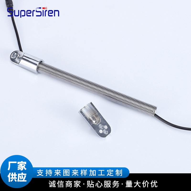 过线器弹簧管 外露式不锈钢过线管 过线保护器金属护线器