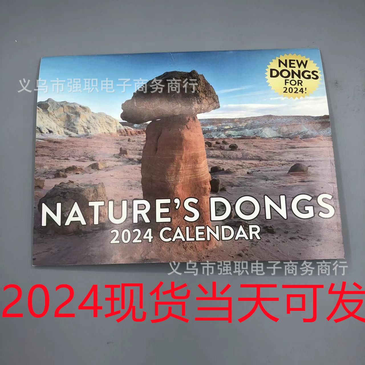 跨境新品2024本世纪有趣的日历自然有趣的成人形状图片日历