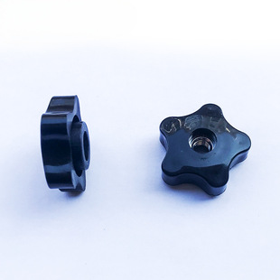 American-Made Pentagonal Rubber Head Through-Hole Nut, British-Made Perforated Knob Through-Hole Nut, Plum Blossom Hand-Tightened Perforated Screw E18