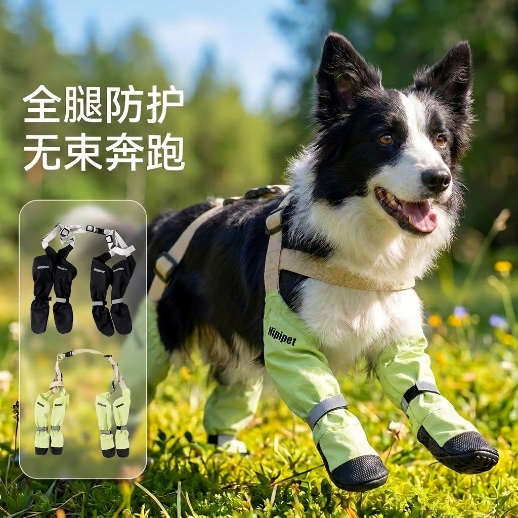 Zapatos para perros de cuatro estaciones correa impermeable a prueba de desprendimiento zapatos para cubos zapatos para perros grandes zapatos para perros grandes