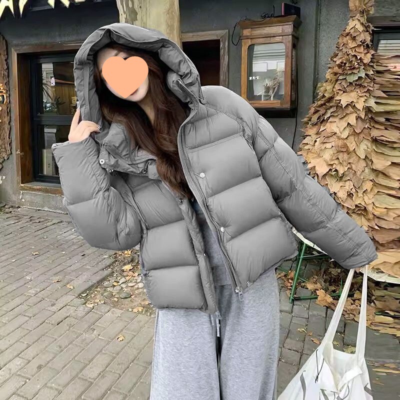 棉服女款2025新款羽绒棉衣加厚短款冬季外套反季泡芙棉袄|undefined