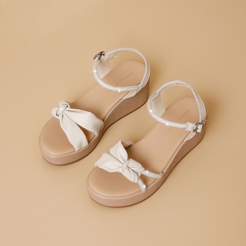 Sandal nữ đế xuồng đính đá cổ điển, tăng chiều cao, phong cách thanh lịch — M701 Hạnh