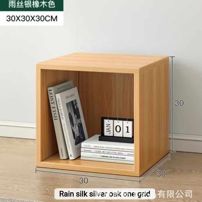 Estante de almacenamiento cuadrado de bambú y madera Estante de exhibición de perfume hecho a mano de mesa de la sala de estar Estante de acabado de madera junto a la cama del dormitorio al por mayor