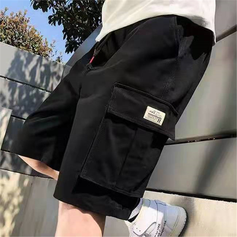 Men's Shorts Outerwear Summer Ice Silk Pants Five-point Beach American Sports Handsome Loose Fashionable Casual Pants