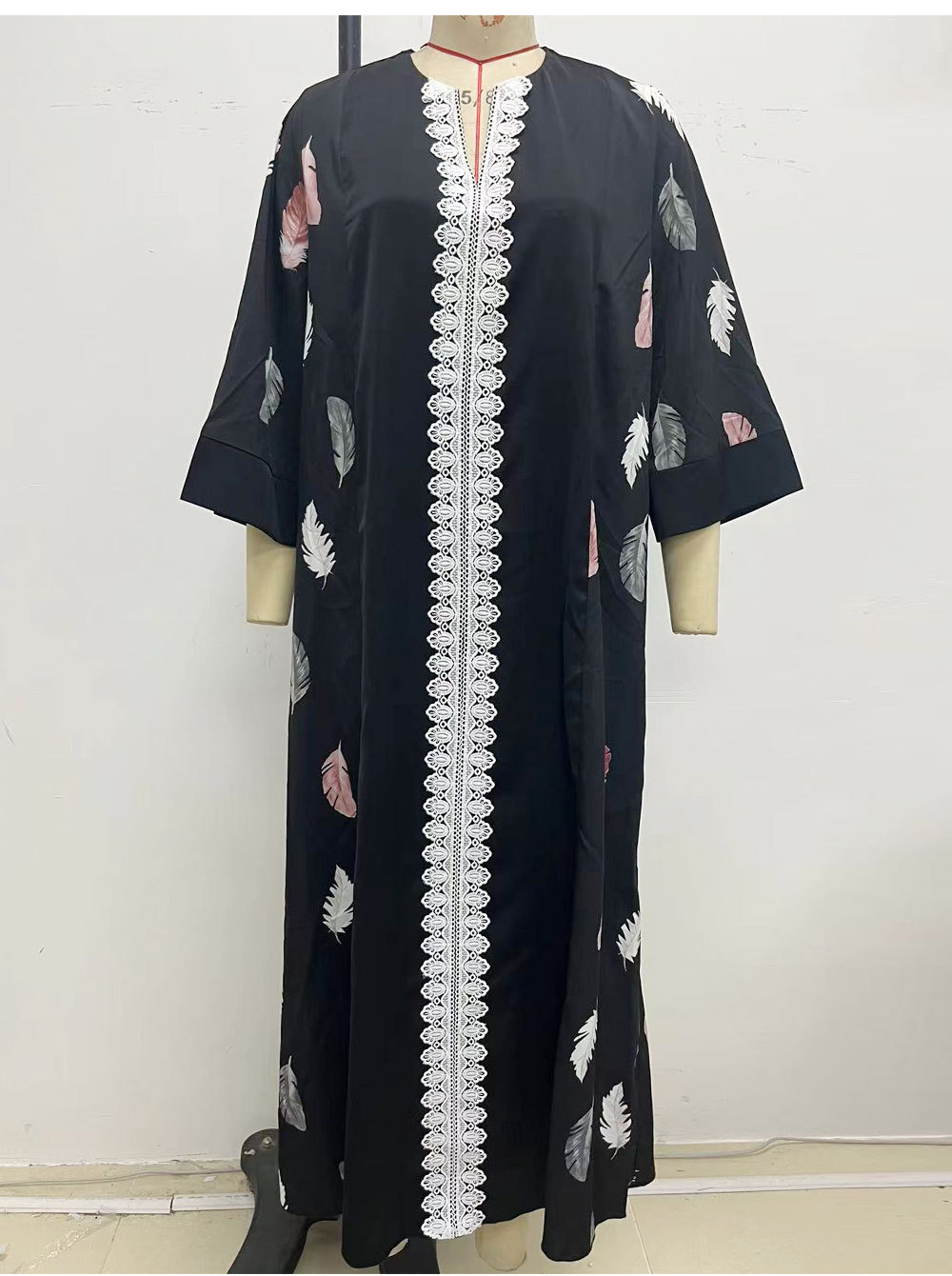 Middle East Loose Printed Dress Chiffon Women Comfortable Dress Casual Dress for Women