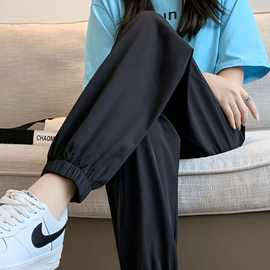 2026新款冰丝速干运动裤女夏季薄款裤子防蚊灯笼裤宽松休闲防晒裤