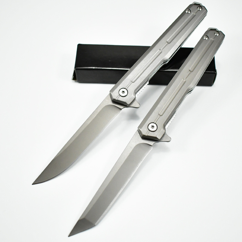 轴承快开折叠刀户外折刀防身小刀锋利便携口袋刀具野营小刀随身刀